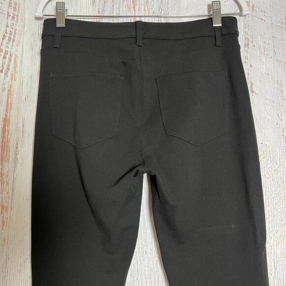 L'AGENCE Gigi Ponte Crop Trousers SIZE 28 x 24 Black High Rise Stretch Pant - Picture 6 of 8